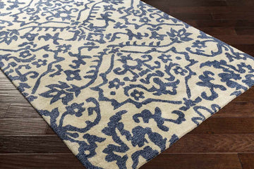 Dinez Transitional Khaki Area Rug